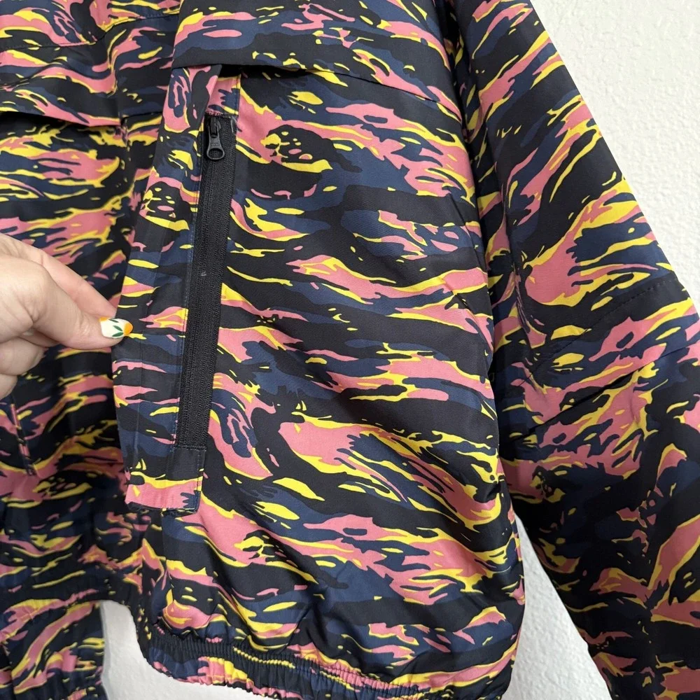 Adidas Sportswear Track Jacket Womens Small Hazy‎ Rose Navy Full Zip